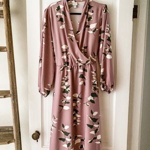 Blush BoHo floral dress